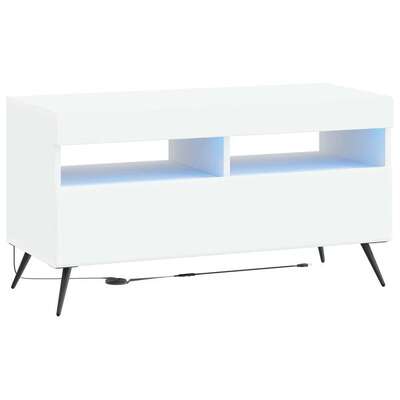 Modern TV Cabinet White Wood