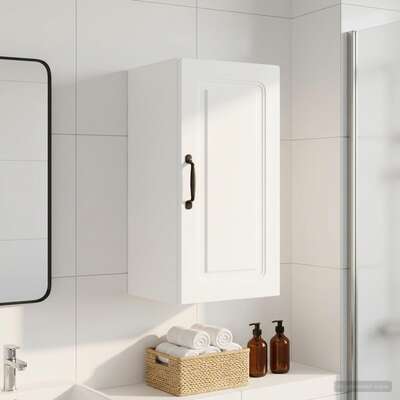 Bathroom Wall Cabinet White Slim 30x31x59cm