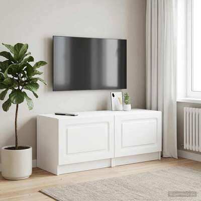 White TV Cabinet Engineered Wood 49x35x40cm