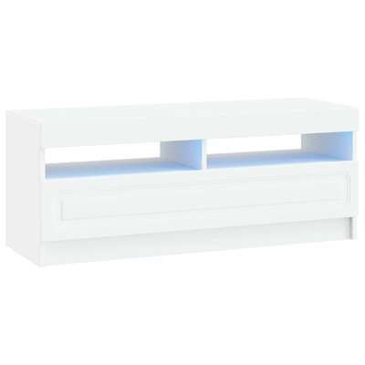 White Engineered Wood TV Cabinet