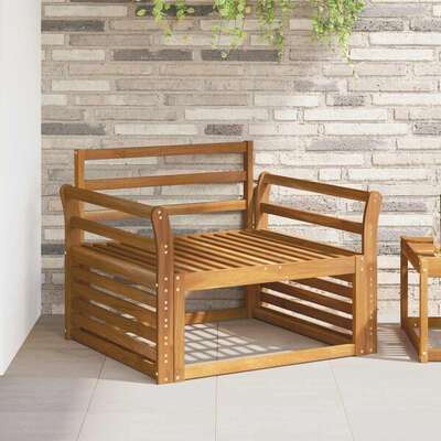 Armrest Natural Solid Wood 78.5x8x60cm