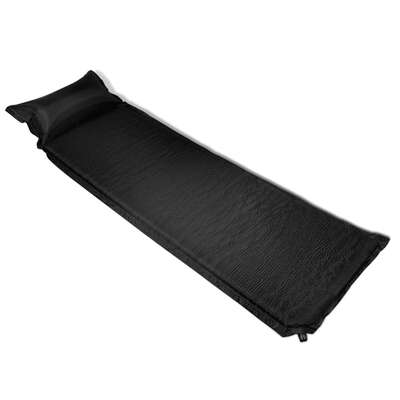 Air Mattress Black Pillow Inflatable
