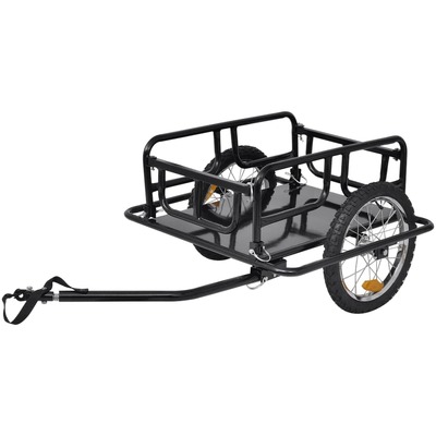 Bike Cargo Trailer Black 50 kg