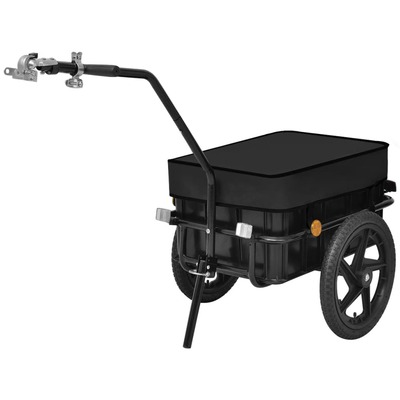 Bike Cargo Trailer/Hand Wagon Black 70 L