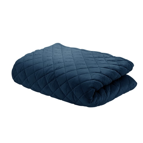 Giselle Bedding Cotton Weighted Blanket Zipper Washable Cover Adult 152x203cm Navy