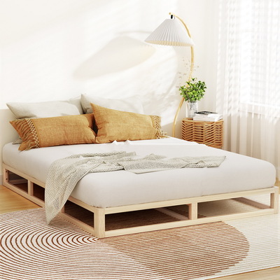 Queen Size Wooden Bed Frame - KALAM