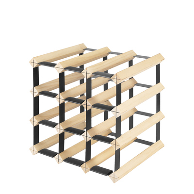 Timber Wine Storage Rack Wooden 12 Bottle