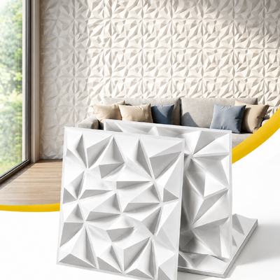 3D Diamond Wall Panels PVC Feature Wall Set 15 | EXTG