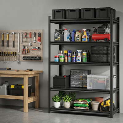 Garage Shelving 1.8X1.2m Warehouse Rack Storage Shelves Workshop Racks Steel