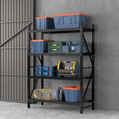 2Mx1.5M Garage Shelving Warehouse Rack Black