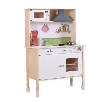 Kids Wooden Kitchen Pretend Play Set Cooking Toys Toddlers Cookware Gift