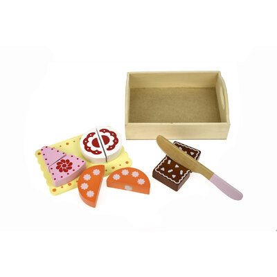 WOODEN FOOD TRAY - DESSERT
