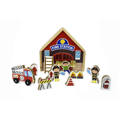 METALLATCH PLAYSET-FIRESTATION