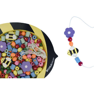 Buzzy days bead lacing bee