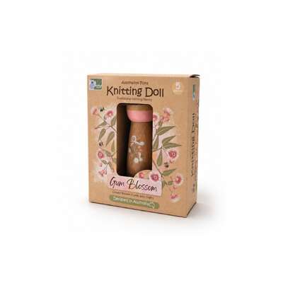 Knitting Doll Natural Fabric 4.5x4.5x13cm