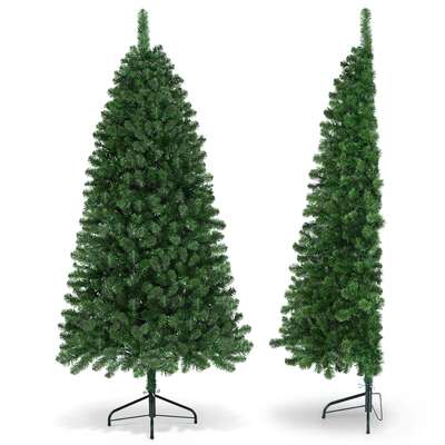  Christmas Tree 1.8M LED Corner Xmas Tree Half 8 Modes Multi-color