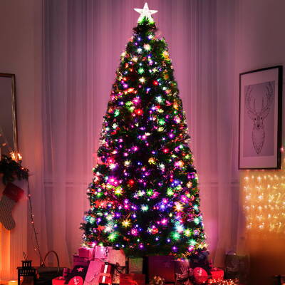 Jingle Jollys 1.8M 6FT LED Christmas Tree Multi Colour