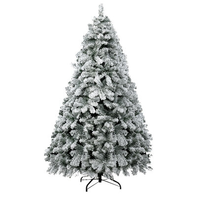 Jingle Jollys Snowy Christmas Tree 520 Tips 1.8M 6FT Xmas Decorations,Eco-friendly