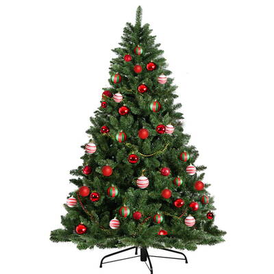 Jingle Jollys 8FT 2.4M Christmas Tree Baubles Balls Xmas Decorations Green Home Decor 1400 Tips Green
