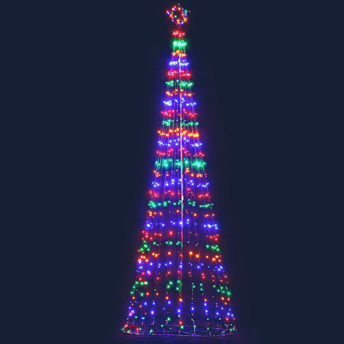 Jingle Jollys 5M Christmas Tree LED Lights Multi Colour Xmas Fibre Optic Decorations Bonus Bag