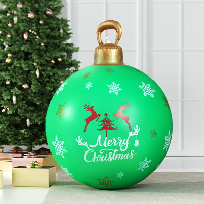 Jolly Christmas Delight 60cm Giant Green Bauble Inflatable Decoration