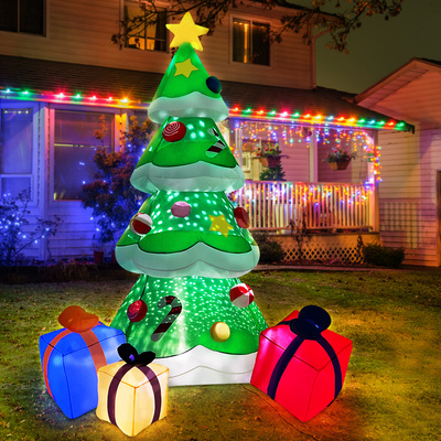 Jingle Jollys  Christmas Tree,Inflatable 3M Outdoor LED Lights Xmas Decorations