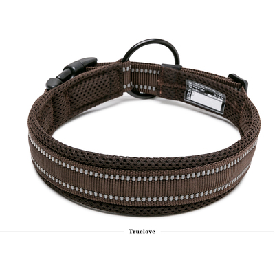 Heavy Duty Reflective Collar Brown 2XS