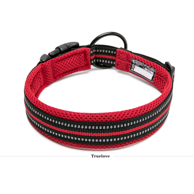 Heavy Duty Reflective Collar Red L