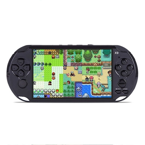 Black 5 Inch Screen Handheld Video Game Console Built in 300 games