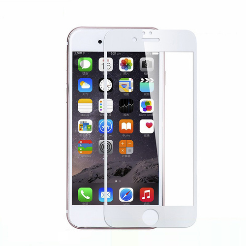 White For iPhone 6S 6 Tempered Glass 3D Full Screen Protector