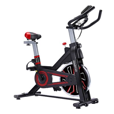 PowerTrain RX-600 Exercise Spin Bike Cardio Cycle - Red