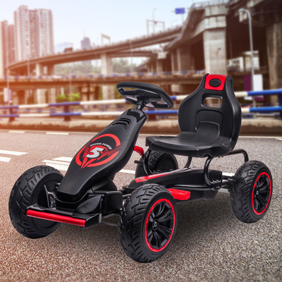 G18 Kids Ride On Pedal Powered Go Kart Racing Style - Red