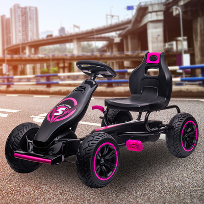G18 Kids Ride On Pedal Go Kart - Rose Pink