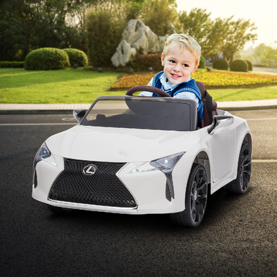 White Lexus LC 500 Kids Ride On Car
