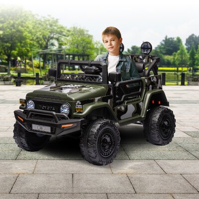 Green Toyota FJ Cruiser Kids Ride On Car