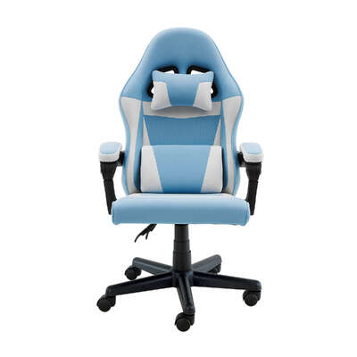 Antre Kids Study Gaming Chair Black & White Adjustable Office Desk Seat