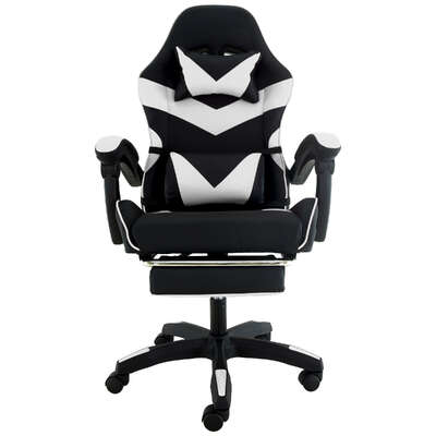 Cueva Reclining High Back Gaming Chair with Retractable Footrest for Office