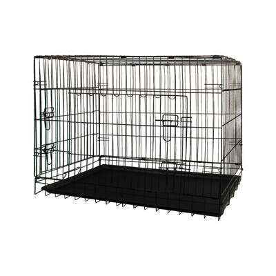 Royale 36in Foldable Pet Wire Dog Crate Medium Safe Portable Kennel