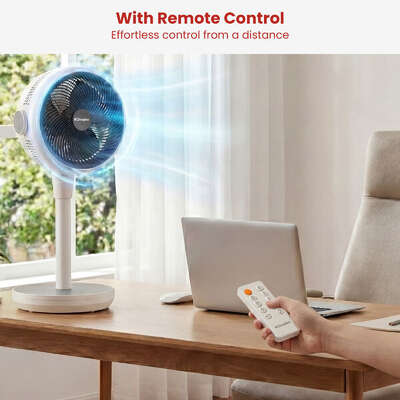 Heat Cool Pedestal Fan LED Display Timer | EXTG