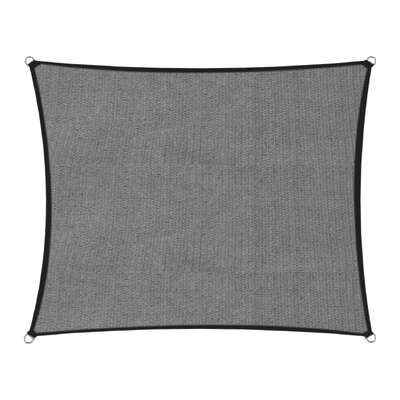 Outdoor 280GSM Sun Shade Sail Canopy Grey 6x6m UV Protection Cover