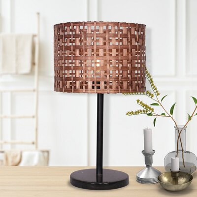 Natural Glow Rattan Desk Lamp
