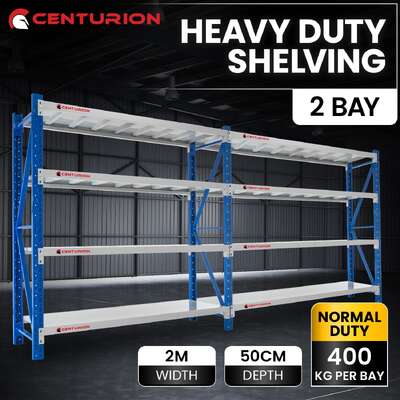 Heavy Duty Steel Shelving 2m 800kg double