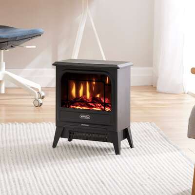 Portable Electric Fire Stove Black