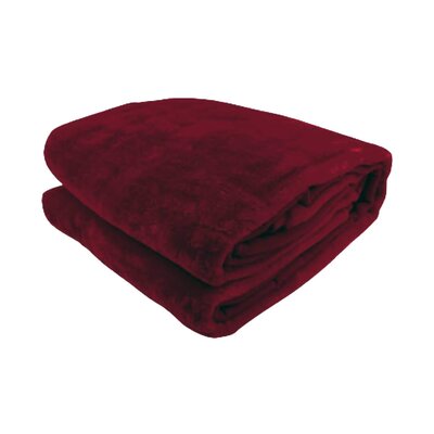 800GSM Heavy Double-Sided Faux Mink Blanket - Red