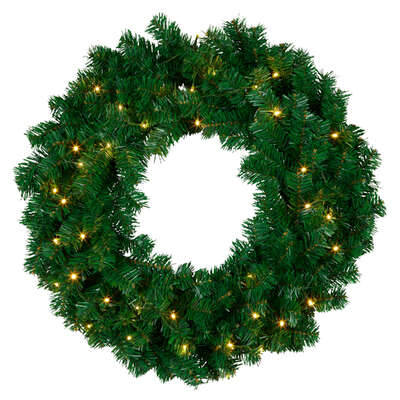 61cm Chadwick LED Christmas Wreath Front Door Holiday Decoration Ornament