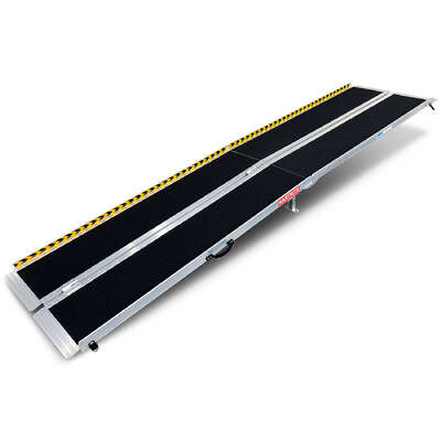Folding Aluminium 10ft Wheelchair Ramp Portable Mobility Aid