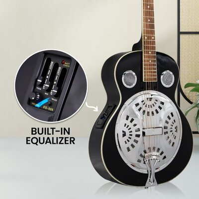 40in Resonator Guitar - Black