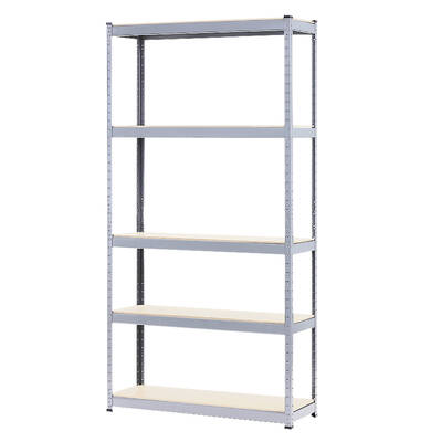5 Shelf Storage Rack - Galvanized Steel 180x90cm