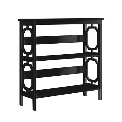 3-Tier Bookshelf Display Rack- Black