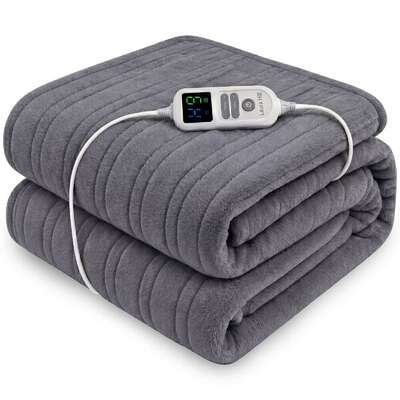 Electric Heated Blanket XL 10 Settings Coral Fleece | EXTG